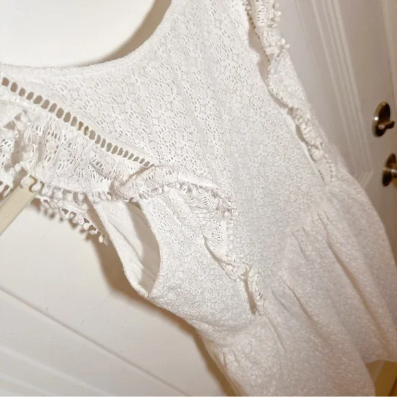Sezane White Lace Dress 34 - Picture 4 of 12